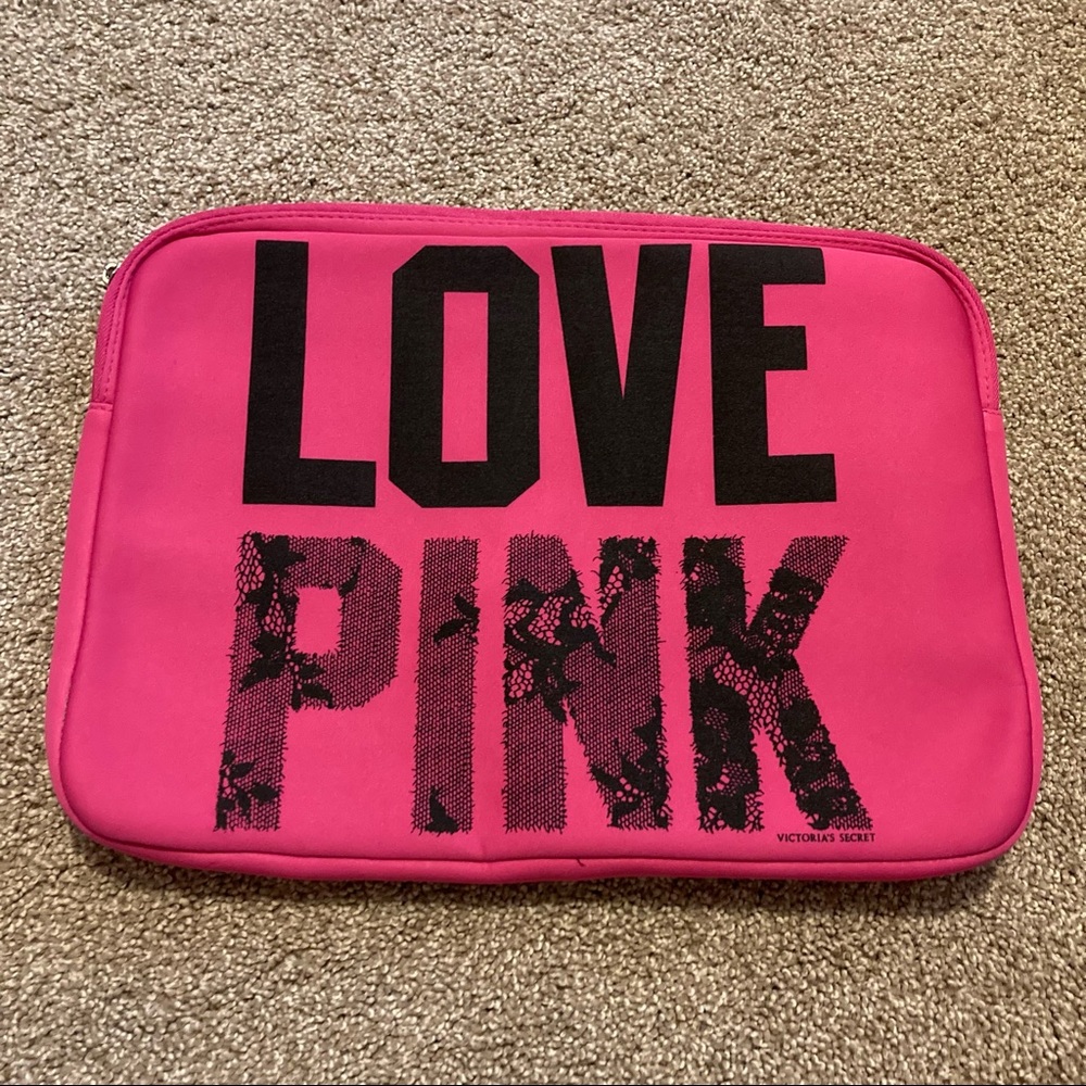 Victoria’s Secret pink laptop sleeve